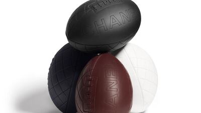 Limited edition rugby balls by Chanel (Courtesy: Chanel)