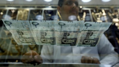Saudi Riyal banknotes. Saudi British Bank reported profits up 8.8 per cent in third quarter. Faisal Al Nasser/Reuters