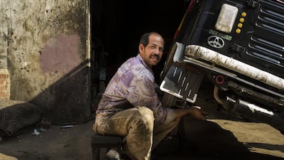 Gamal Sayed, 43, says he works 18 hours a day to support himself and his seven-year-old daughter and hopes former military chief Abdel Fattah El Sisi wins the presidential election and does something to improve life for Egyptians like him. David Degner for The National