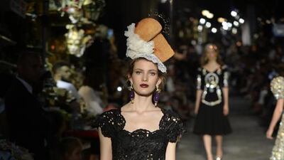 Dolce & Gabbana’s Alta Moda couture show in Naples, Italy. Courtesy Dolce & Gabbana