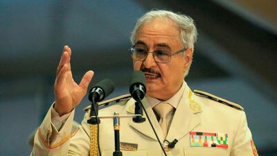 Libyan military commander Khalifa Haftar ordered his Libyan National Army forces to march on Tripoli on Thursday. AFP