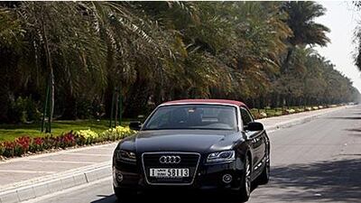 The Audi A5 Cabriolet is fitted with an eight-speed gearbox, which just makes using the manual option eight times the fun.