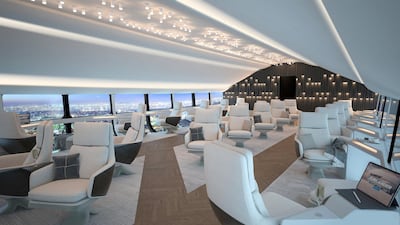 A 72-passenger cabin prototype for an Airlander 10.