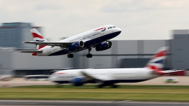 A British Airways place taking from Heathrow Airport. Getty Images