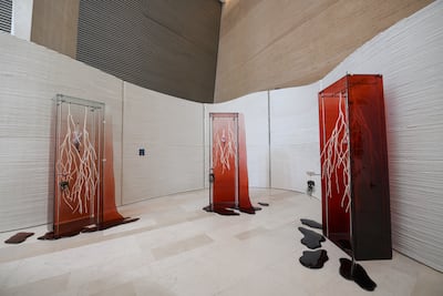 Nine of the artworks have been specially commissioned for Net Zero, ranging from sculptures and paintings to multimedia installations. Photo: Ithra