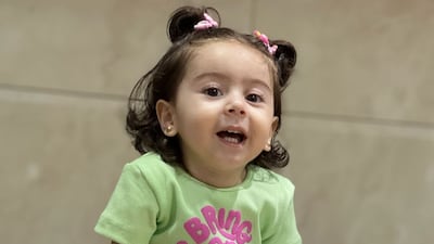 Yaqeen has spinal muscle atrophy, a genetic disorder that weakens and wastes muscles, but she has now received a lifeline. Photo: Ibrahim Kankar