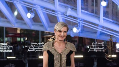 French actress Melita Toscan du Plantier attends the premiere of 'Noura's Dream' during the 18th Marrakech International Film Festival on November 30, 2019. AFP