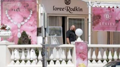 A view of the Carlton Hotel in Cannes where an armed thief on Sunday stole jewels and diamonds worth an estimated €103 million. Lionel Cironneau / AP Photo