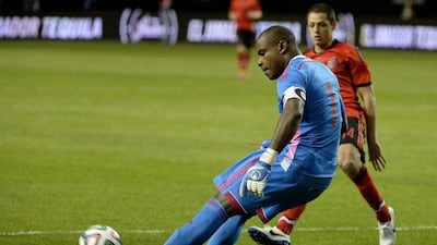 Vincent Enyeama and Nigeria will play in Group F at the World Cup with Argentina, Iran and Bosnia and Herzegovina. David Tulis / AP