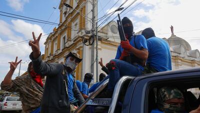Nicaraguan government forces retook the symbolically important neighbourhood of Monimbo in Masaya southeast of the capital. AP Photo/Alfredo Zuniga