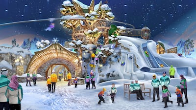 A rendering of Snow Abu Dhabi, which is set to open at Reem Mall before the end of 2022. WAM / Hassan Bashir