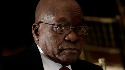 The South African President, Jacob Zuma, is facing mounting pressure to stand down. Peter Foley / Pool / EPA