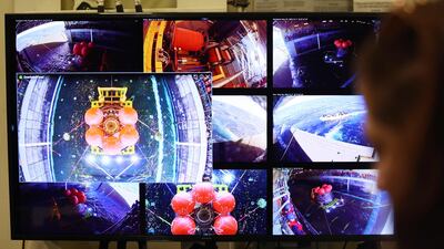 The Orion landing is the final milestone of a mission that began with a successful lift-off from the Kennedy Space Centre in Florida on November 16. Getty