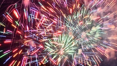 Independence Day fireworks at the White House in Washington. AFP