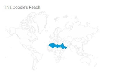The Google Doodle's reach.