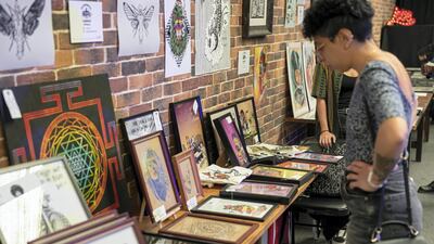 As well as all things motorbike, a number of photographers and artists from around the world were hand selected to showcase at the exhibition. Antonie Robertson/The National