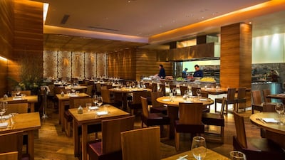 The interiors of Roka restaurants around the world are filled with wood, to create a calming mood