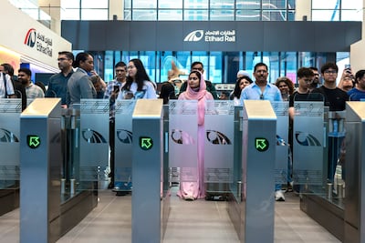 Public transport is the priority for the future of travel in the UAE. Victor Besa / The National