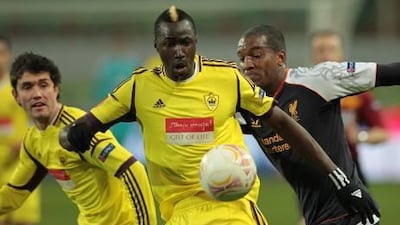 Lacina Traore scored the only goal of the game as Anzhi beat Liverpool 1-0.