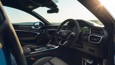 The RS7's cabin manages to appear sporty while retaining Audi's signature sedan comfort