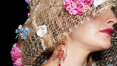 The design duo drew inspiration from the flowers found in Villa Bardini's gardens. Courtesy Dolce & Gabbana