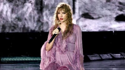 Taylor Swift was lauded for her smudge-proof make-up during a rainy Nashville concert. Photo: @johnshearer/Instagram