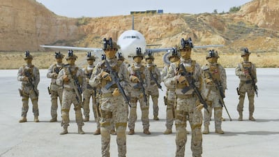 Saudi troops participate in the Eager Lion military exercise in Jordan. SPA