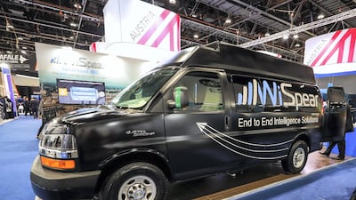 A Speerhead 360 Long-Range Mobile Intelligence Platform. Victor Besa/The National