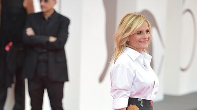 Italian actress Isabella Ferrari wears Etro as she arrives for the opening ceremony and screening of 'La Verite' at the 76th annual Venice International Film Festival, on Friday August 28. Getty Images