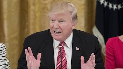 US President Donald Trump pressed ahead with plans to impose a hefty tax on steel and aluminium imports, despite widespread opposition and fears of the policy sparking a 'trade war'. Michael Reynolds / EPA