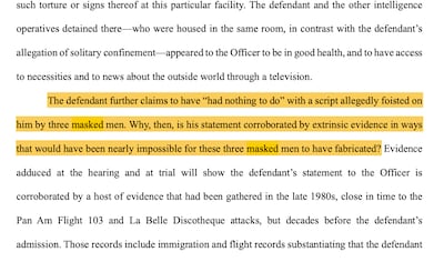 Pan Am bombing suspect Abu Agila Mohammad Masud claims that his confession that led to his arrest was made after he was threatened.