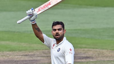 Virat Kohli celebrates after scoring a century against Australia in the 2014 Melbourne Test. It was the series in which he established himself as an all-format batting behemoth. AFP