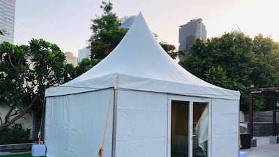 Ramadan tents are widely used at hotels but can also be erected for smaller gatherings.