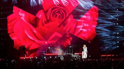 Stefani, 49, performed songs spanning her 27-year-career. Twitter / Dubai World Cup