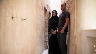 The Dubai-based photographer Reem Falaknaz and the Beirut-based artist Joe Namy are among this year's artists in residence at Sikka who are working in a town house in Al Fahidi. Lee Hoagland / The National