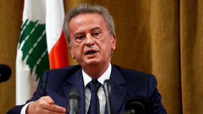 Lebanon's Central Bank Governor Riad Salameh speaks during a news conference at Central Bank in Beirut, Lebanon. Reuters