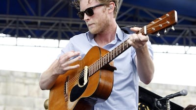Wesley Schultz of The Lumineers who will be headlining the new music festival taking place at the Dubai Media City Ampitheatre. AP Photo/Joe Giblin