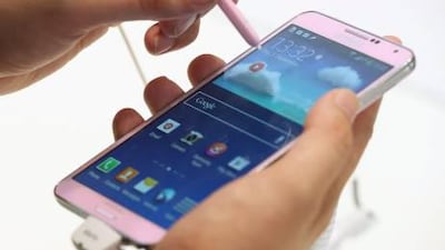 The new Samsung Galaxy Note 3. Sean Gallup / Getty Images