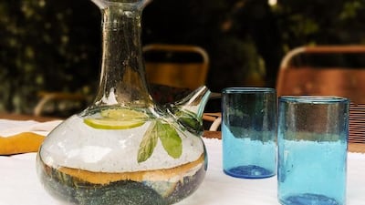 Ziad Abi Chaker is leading an initiative to transform the shattered glass left in the wake of the Beirut blast into beautiful and affordable glassware. Courtesy Ziad Abi Chaker