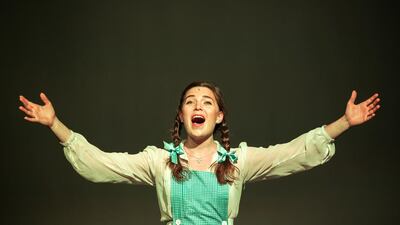British actress Beth Burrows performs as Judy Garland during a media event to launch the show Sirens of the Silver Screen. Alex Atack for The National