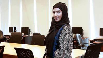 Fatma Alawi is a young Emirati employed as a project manager at du. Jeffrey E Biteng / The National