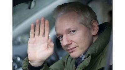 Julian Assange. Carl Court / AFP Photo