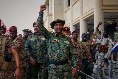 Sudan's military chief Gen Abdel Fattah Burhan, in Khartoum. AP