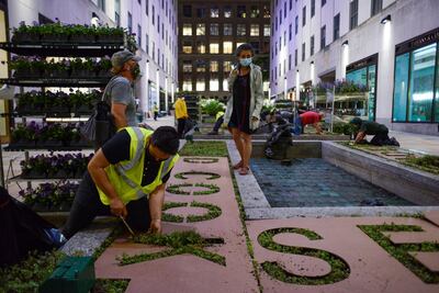The work in progress. Photo by Casey Kelbaugh