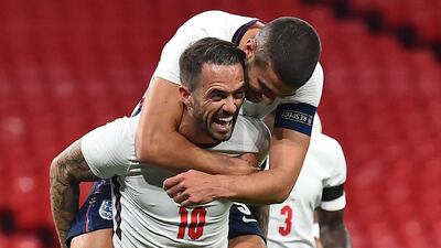 Danny Ings – 7. Started in a wide-right position and connected well with Calvert-Lewin, providing a sublime pass for the first chance of the game. He dropped deeper at the start of the second half and then ended it spearheading the attack, from where he scored England’s third goal with an impressive overhead kick. AFP