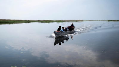 Fishermen in their boat