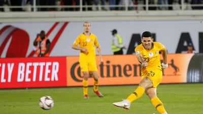 Rogic scores the winning goal. EPA