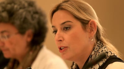 United Nations Special Rapporteur Gabriela Knaul concluded her official visit to the UAE by addressing the media. Ravindranath K / The National