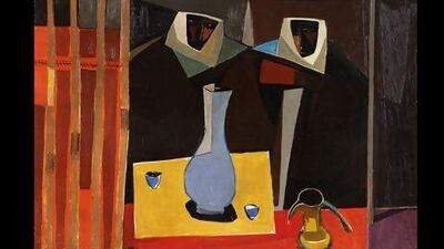 Bedouin Tent by the pioneering modern Iraqi artist Faiq Hassan. Courtesy Reem Gallery