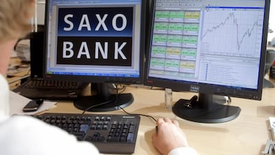 Saxo Bank gets 10 per cent of its revenues from the Middle East. Jeff Topping / The National